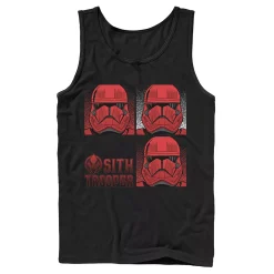 Licensed Character Men's Star Wars The Rise Of Skywalker Sith Trooper Panels Tank