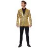 Men's Suitmeister Gold-Tone Sequin Novelty Blazer By OppoSuits -Haggar Sales 4450815