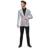 Men's Suitmeister Silver-Tone Sequin Novelty Blazer By OppoSuits -Haggar Sales 4450816