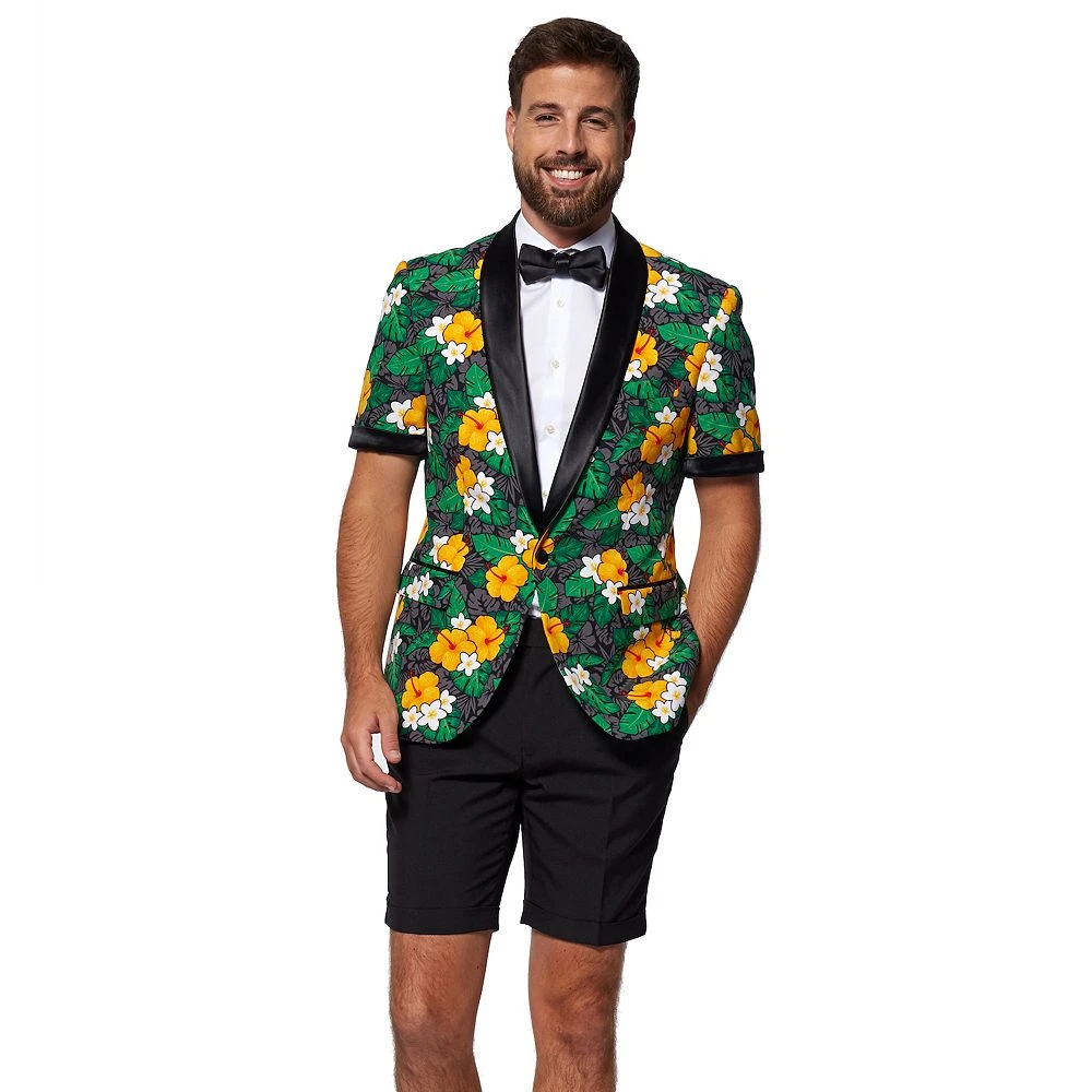 Men's OppoSuits Tropical Treasure Novelty Summer Tuxedo Suit & Tie Set 3 Men's OppoSuits Tropical Treasure Novelty Summer Tuxedo Suit & Tie Set