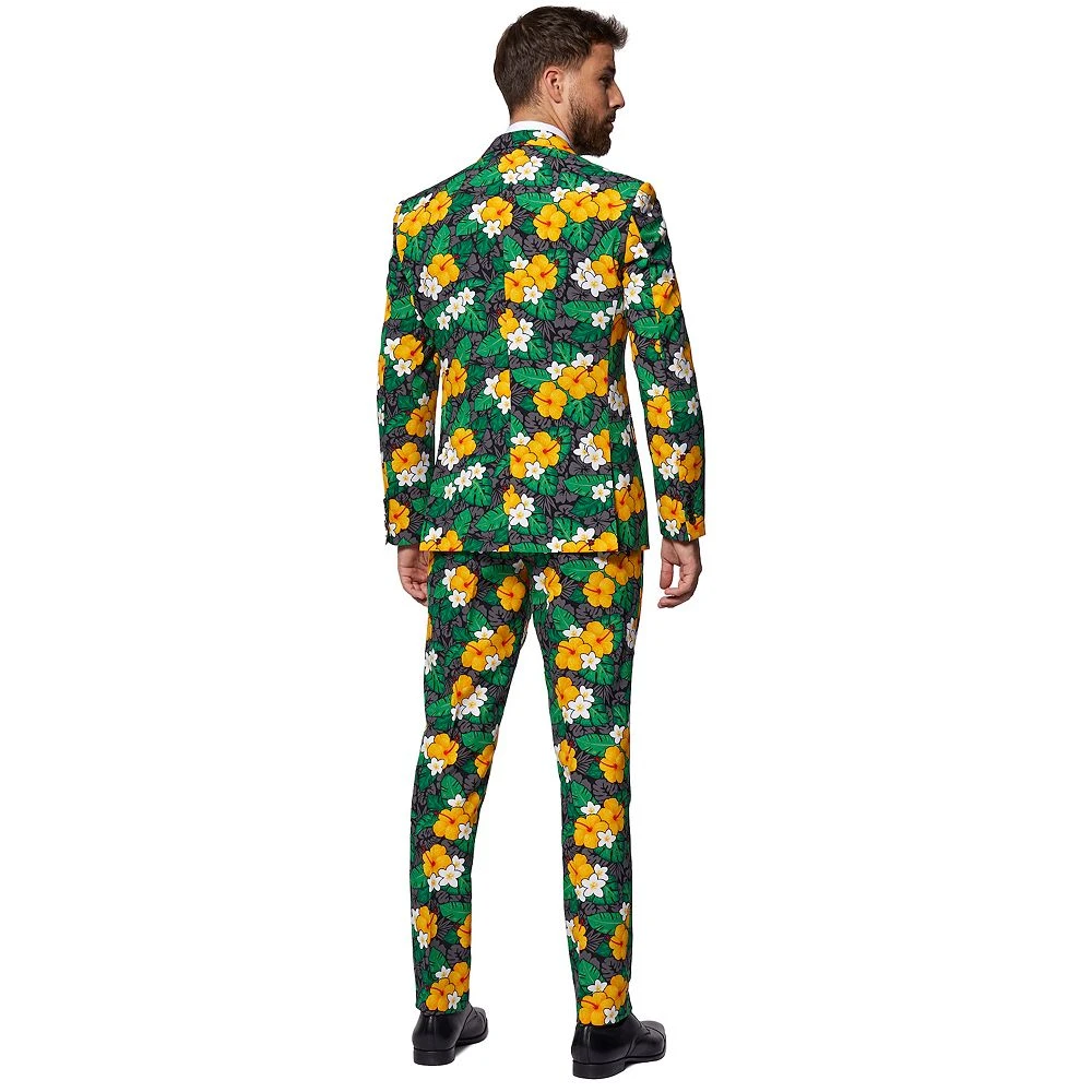 Men's OppoSuits Tropical Treasure Flower Novelty Suit & Tie Set 4 Men's OppoSuits Tropical Treasure Flower Novelty Suit & Tie Set - Image 2
