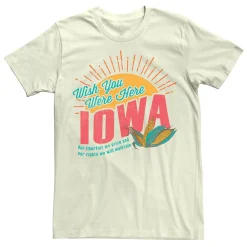 Licensed Character Men's Iowa Wish You Were Here Tee