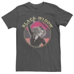 Men's Marvel Black Widow Retro Poster Tee