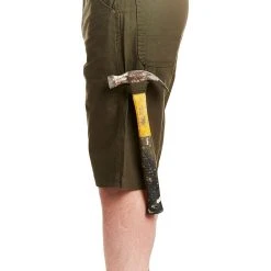 Men's Smith's Workwear Stretch Duck Carpenter Shorts -Haggar Sales 4483235 ALT3