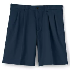 Men's Lands' End Classic-Fit 9-inch Pleated No-Iron Chino Shorts -Haggar Sales 4545450 ALT3