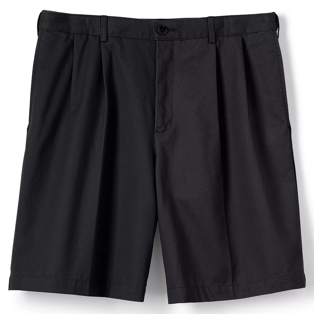 Men's Lands' End Comfort Waist 9-inch No-Iron Pleated Chino Shorts 7 Men's Lands' End Comfort Waist 9-inch No-Iron Pleated Chino Shorts - Image 5