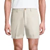 Men's Lands' End Classic-Fit 6-inch No-Iron Chino Shorts -Haggar Sales 4545459 Light Stone