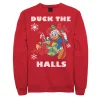 Licensed Character Men's Disney Donald Duck The Halls Christmas Portrait Sweatshirt -Haggar Sales 4569924
