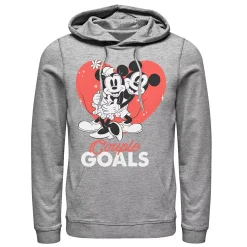 Licensed Character Men's Disney Mickey & Minnie Mouse Couple Goals Hoodie