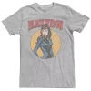 Licensed Character Men's Marvel Black Widow Tee -Haggar Sales 4637467 Athletic Heather