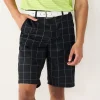 Men's Tek Gear® Plaid Flat-Front Golf Shorts 2 Men's Tek Gear® Plaid Flat-Front Golf Shorts -Haggar Sales 4826634 Mineral Black