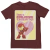 Licensed Character Men's Marvel Iron Man Have A Super-Charged Day Valentine Card Tee -Haggar Sales 4841142