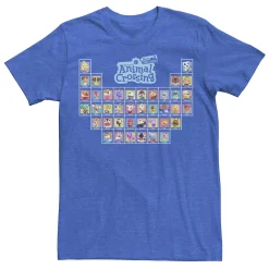 Licensed Character Men's Animal Crossing New Horizons Periodic Table Of Villagers Tee