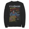 Licensed Character Men's DC Comics Superman 2001 Comic Book Cover Sweatshirt -Haggar Sales 5061297 Black
