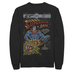 Licensed Character Men's DC Comics Superman 2001 Comic Book Cover Sweatshirt