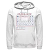Licensed Character Men's Marvel Spider-Man Periodic Table Of Spider-Man Symbols Hoodie -Haggar Sales 5098141