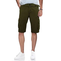 Xray Men's X-Ray Belted Double-Pocket Cargo Shorts