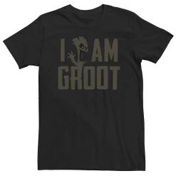 Big & Tall Marvel Guardians Of The Galaxy I AM GROOT Comic Tee
