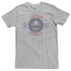 Big & Tall Marvel Captain America Vintage Est. 1941 Star Badge Tee