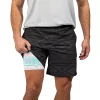 Men's Chubbies 7" Compression Lined Sport Shorts -Haggar Sales 5471899 Black