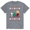Licensed Character Men's Peanuts Snoppy Charlie Tee -Haggar Sales 5486655 Athletic Heather