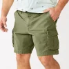 Big & Tall Sonoma Goods For Life® 10" Everyday Cargo Shorts -Haggar Sales 5491527 Dusty Olive