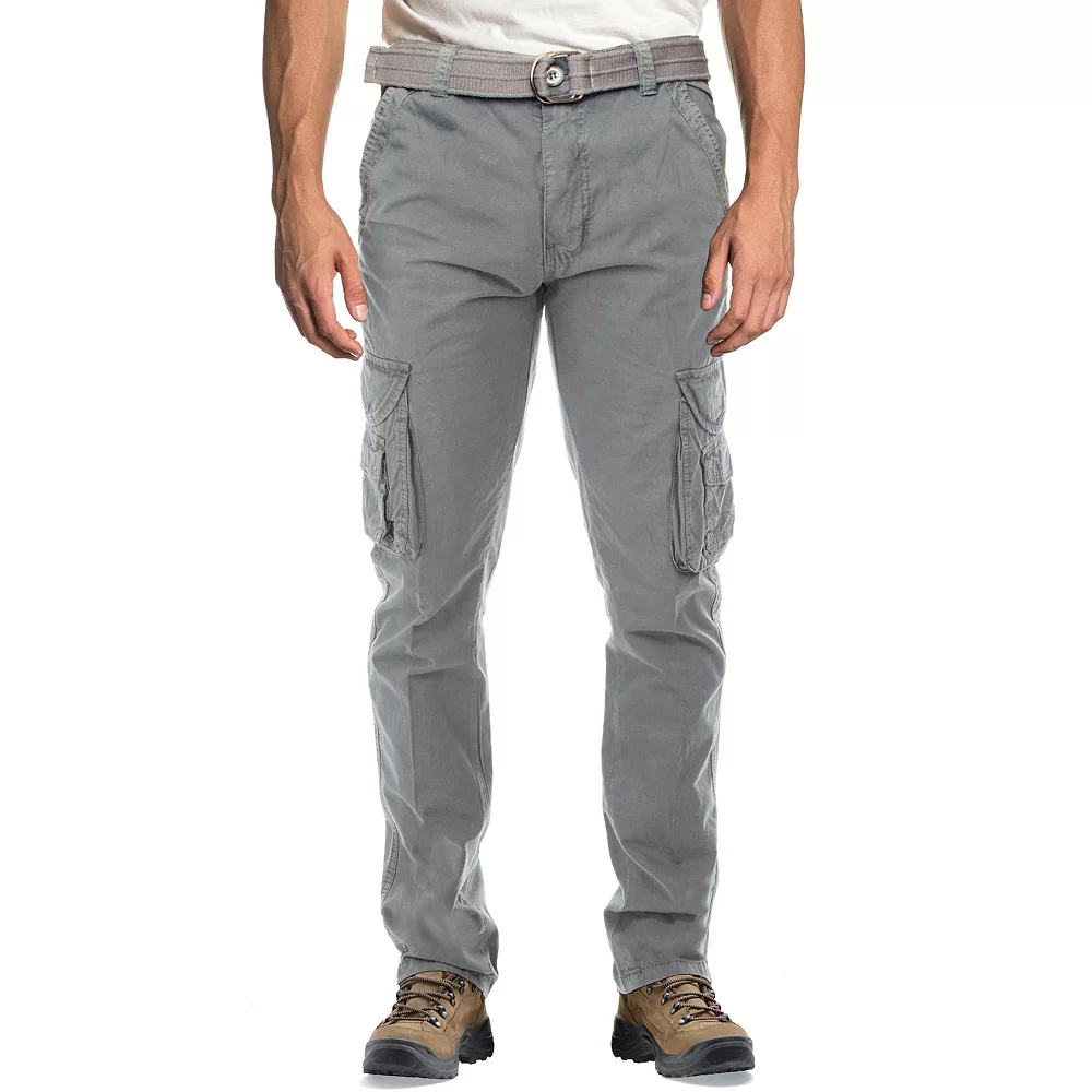 Men's Xray Slim-Fit Belted Cargo Pants 3 Men's Xray Slim-Fit Belted Cargo Pants