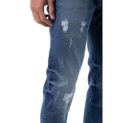 Men's RawX Distressed Stretch Skinny Jeans -Haggar Sales 5520177 ALT3