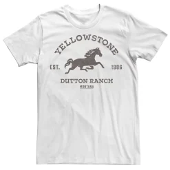 Licensed Character Men's Yellowstone Dutton Ranch Montana Horse Logo C1 Tee