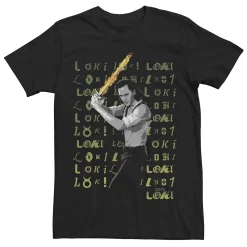 Licensed Character Men's Marvel Loki Charcater Variation Portrait Tee