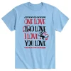 Licensed Character Men's Dr. Seuss "One Love, Two Love, I Love You Love" Tee -Haggar Sales 5544980 Blue