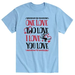 Licensed Character Men's Dr. Seuss "One Love, Two Love, I Love You Love" Tee