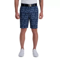 Men's Haggar The Active Series Slim-Fit Flat-Front Melange Board Shorts