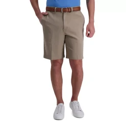 Men's Haggar® Straight-Fit Flat-Front Twill Walk Shorts