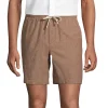 Men's Lands' End Linen Cotton 7" Deck Shorts 1 Men's Lands' End Linen Cotton 7" Deck Shorts -Haggar Sales 5672952 Allspice Khaki