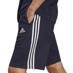 Men's Adidas Essentials Jersey 3-Stripes Shorts -Haggar Sales 5769721 ALT3