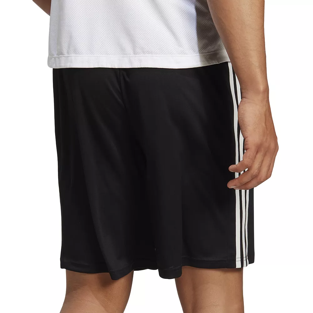 Men's Adidas Train Essentials Piqué 3-Stripes Training Shorts 4 Men's Adidas Train Essentials Piqué 3-Stripes Training Shorts - Image 2