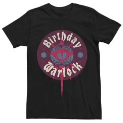 Licensed Character Men's Wizards Of The Coast Dungeons & Dragons Birthday Warlock Logo Tee