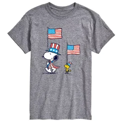Licensed Character Big & Tall Peanuts Snoopy Woodstock Tee