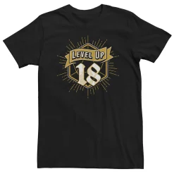 Licensed Character Big & Tall Wizards Of The Coast - Dungeons & Dragons Lever Up Eighteen Tee