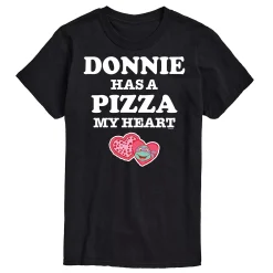 Licensed Character Men's TMNT Pizza My Heart Donnie Tee