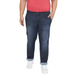Instafab Plus Men Solid Regular-Fit Denim Jeans -Haggar Sales 6116403 ALT2