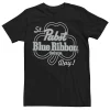 Licensed Character Men's Pabst Blue Ribbon St. Patrick's Day Logo Tee -Haggar Sales 6180989