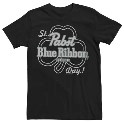 Licensed Character Men's Pabst Blue Ribbon St. Patrick's Day Logo Tee