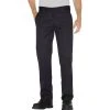 Men's Dickies Slim Straight Fit Twill Work Pants -Haggar Sales 692390 Black