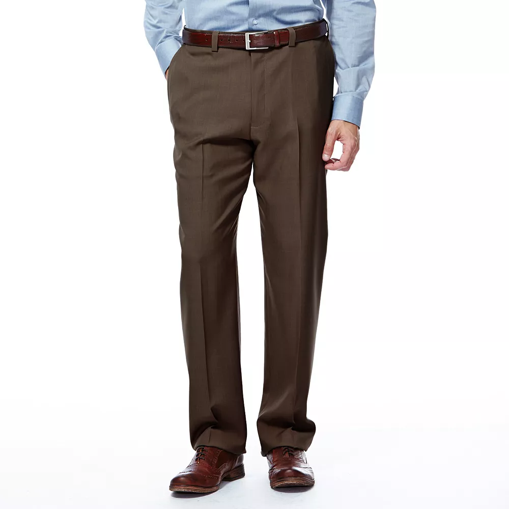 Big & Tall Haggar® ECLo™ Stria No-Iron Classic-Fit Flat-Front Dress Pants 3 Big & Tall Haggar® ECLo™ Stria No-Iron Classic-Fit Flat-Front Dress Pants